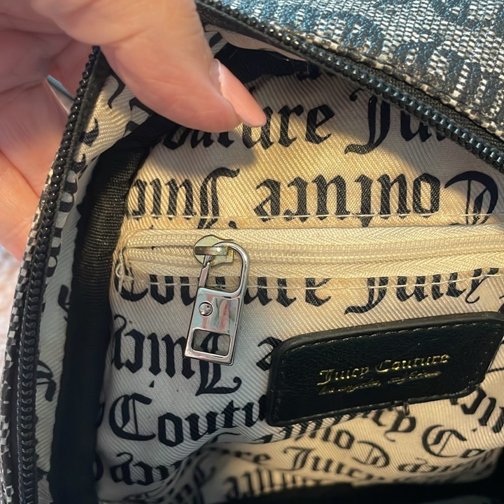 Juicy Couture Black and Gray Logo Backpack - Picture 13 of 16